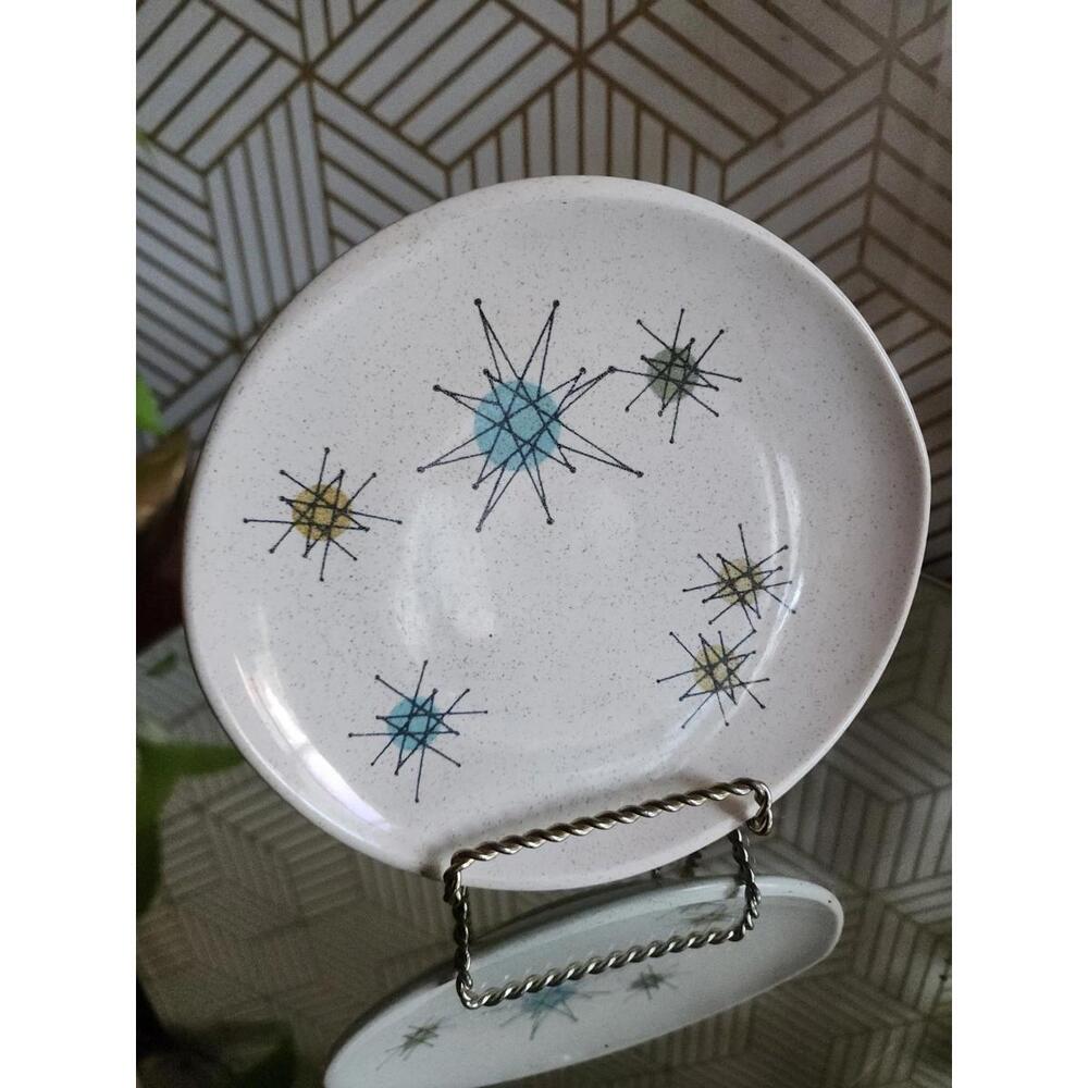 Franciscan Atomic Starburst Bread Plate 6.5"